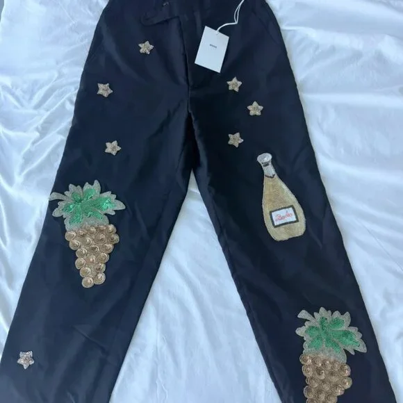 NWT BODE Embroidered Formal Trousers - Size 31 - Picture 5 of 9